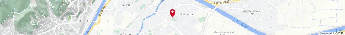 Kartendarstellung des Standorts für Reichenauer Apotheke in 6020 Innsbruck